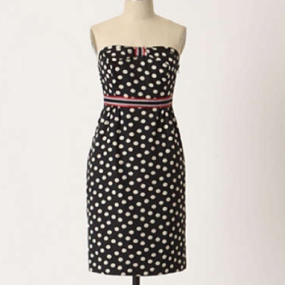 anthropologie maeve polka dot dress